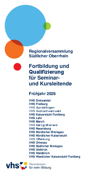 Regionale Dozentenfortbildung Frühjahr 2026